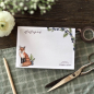 Preview: Notizblock Aquarell mit Fuchs